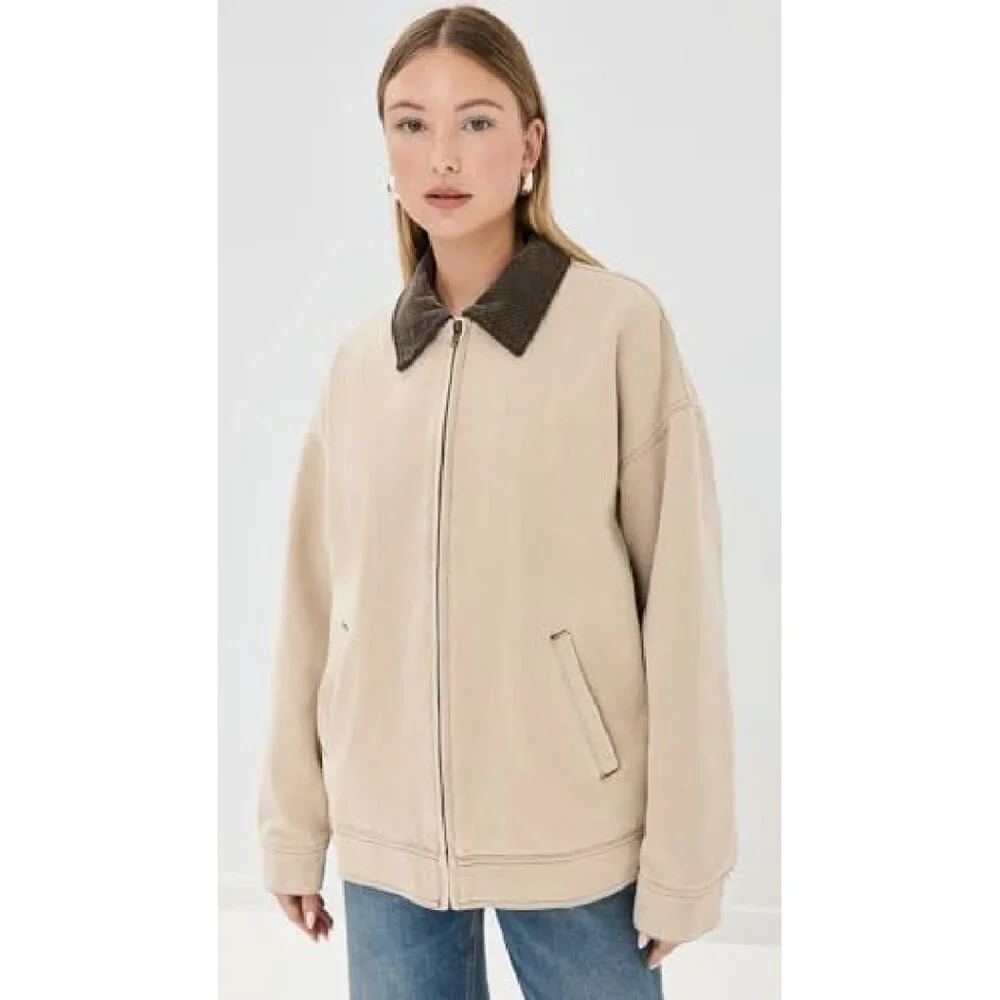 Heavyweight Canvas Barn Jacket with Corduroy Trim & Buckle Tabs - Picture 3 of 7